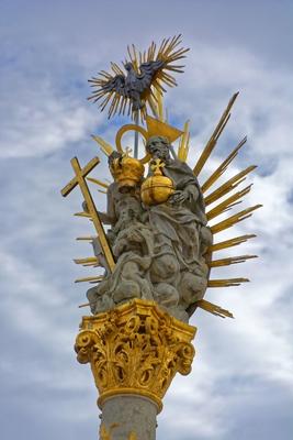 Pestis oszlop Kismarton, Eisenstadt-stock-foto