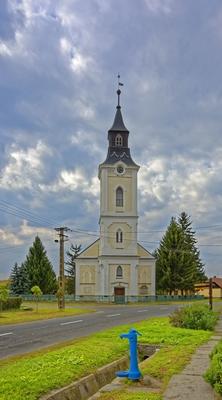 Református templom, Panyola-stock-foto