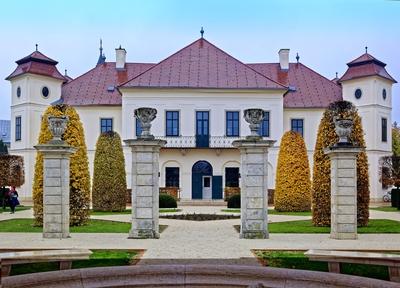 Hajósi érseki barokk kastély-stock-foto