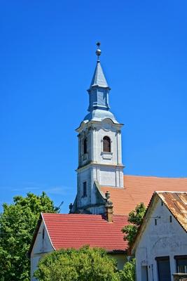 Som község református temploma-stock-photo