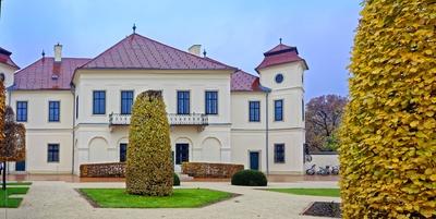 Hajós, barokk érseki kastély-stock-foto