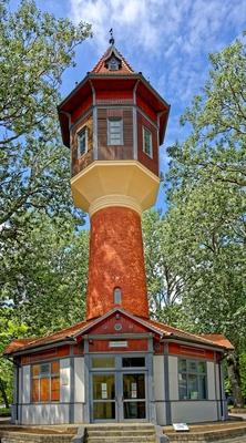 Nyíregyháza, Víztorony Sóstó ipari műemléke-stock-foto