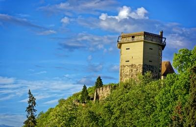 Visegrádi vár-stock-foto