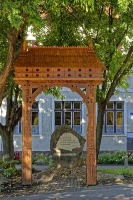 Székely kapu, Hajdúnánás-stock-foto