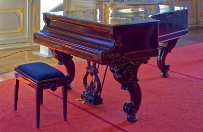 Steinway & Sons zongora-stock-foto