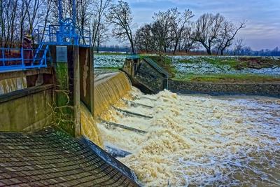 Tiszakóród, a Nagybukó gá trendszer-stock-foto
