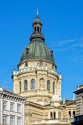 Szent István Bazilika kupolája, Budapest-stock-foto