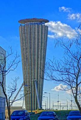 Dunaújváros víztorony-stock-foto