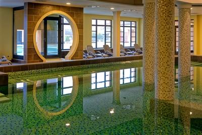 Bükfürdő, Hotel Caramell, fürdő-stock-foto