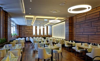 Bonvital Wellness & Gastro Hotel Hévíz, étterem-stock-foto