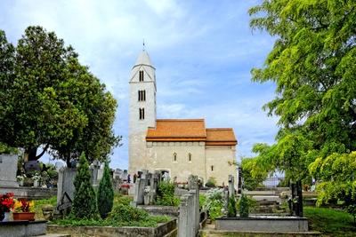 Hévíz Egregy, Árpádkori templom-stock-foto