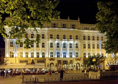 Gerbeaud-ház Budapesten-stock-foto