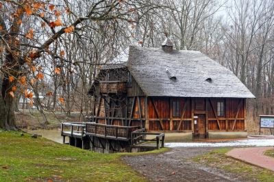 Turistvándi, öreg vizimalom-stock-foto