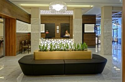 Bonvital Wellness & Gastro Hotel Hévíz, recepció-stock-foto