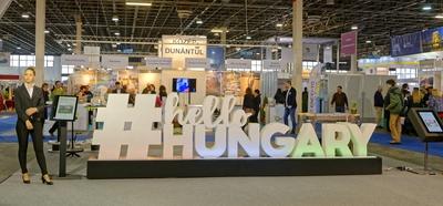 Utazás kiállítás 2017, hello Hungarry-stock-foto
