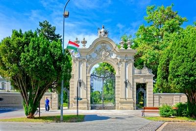 Keszthely, Festetics-kastély-stock-foto