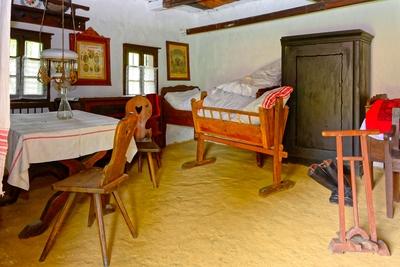 Őrségi Népi Műemlékegyüttes, Szalafő - Pityerszer-stock-foto