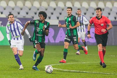 Újpest FC - Ferencváros TC match played in the 19th round of the OTP Bank League-stock-photo