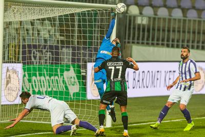 Újpest FC - Ferencváros TC match played in the 19th round of the OTP Bank League-stock-photo