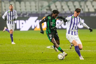 Újpest FC - Ferencváros TC match played in the 19th round of the OTP Bank League-stock-photo