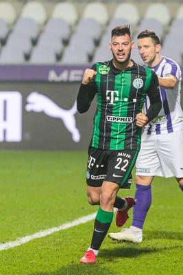 Újpest FC - Ferencváros TC match played in the 19th round of the OTP Bank League-stock-photo