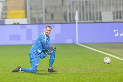 Újpest FC - Ferencváros TC match played in the 19th round of the OTP Bank League-stock-photo