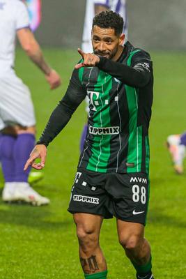 Újpest FC - Ferencváros TC match played in the 19th round of the OTP Bank League-stock-foto