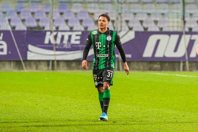 Újpest FC - Ferencváros TC match played in the 19th round of the OTP Bank League-stock-photo