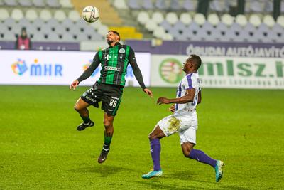 Újpest FC - Ferencváros TC match played in the 19th round of the OTP Bank League-stock-photo