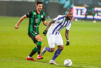 Újpest FC - Ferencváros TC match played in the 19th round of the OTP Bank League-stock-photo