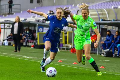 Chelsea FC v VfL Wolfsburg - UEFA Women's Champions League Quarter Final: Leg One-stock-photo