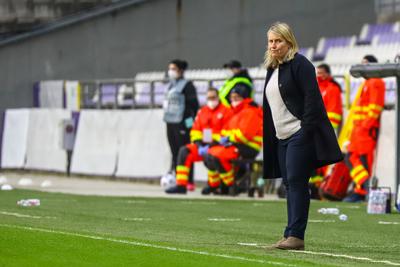 Chelsea FC v VfL Wolfsburg - UEFA Women's Champions League Quarter Final: Leg One-stock-photo