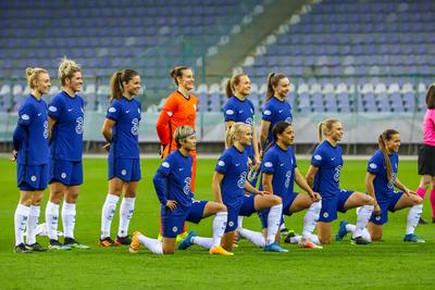 Chelsea FC v VfL Wolfsburg - UEFA Women's Champions League Quarter Final: Leg One-stock-photo