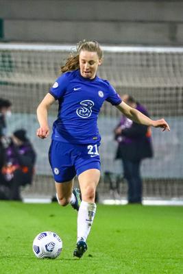 Chelsea FC v VfL Wolfsburg - UEFA Women's Champions League Quarter Final: Leg One-stock-photo