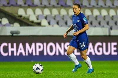 Chelsea FC v VfL Wolfsburg - UEFA Women's Champions League Quarter Final: Leg One-stock-photo