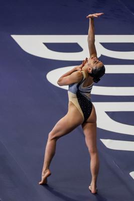 ARTISTIC SWIMMING-EURO-2020-2021Solo Technical Final Swimming Final.-stock-foto