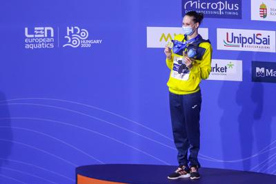 ARTISTIC SWIMMING-EURO-2020-2021Solo Free Artistic Swimming Final.-stock-foto