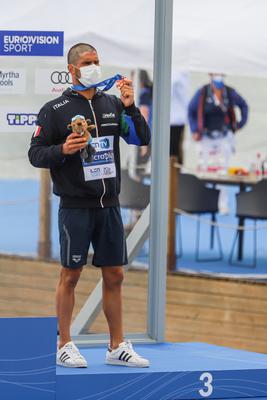 LEN European Aquatics Championships / SWIM-OPEN WATER-MEN-5KM-stock-foto