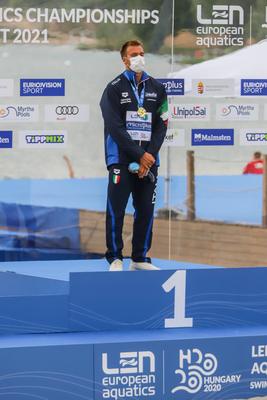 LEN European Aquatics Championships / SWIM-OPEN WATER-MEN-5KM-stock-foto