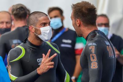 LEN European Aquatics Championships / SWIM-OPEN WATER-MEN-5KM-stock-foto