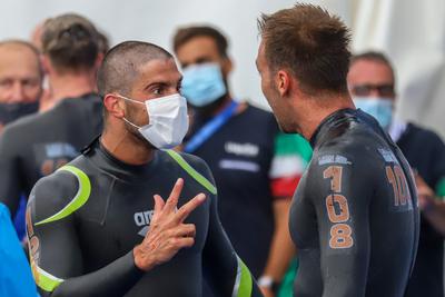 LEN European Aquatics Championships / SWIM-OPEN WATER-MEN-5KM-stock-photo