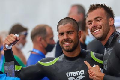 LEN European Aquatics Championships / SWIM-OPEN WATER-MEN-5KM-stock-foto