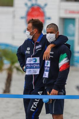 LEN European Aquatics Championships / SWIM-OPEN WATER-MEN-5KM-stock-foto