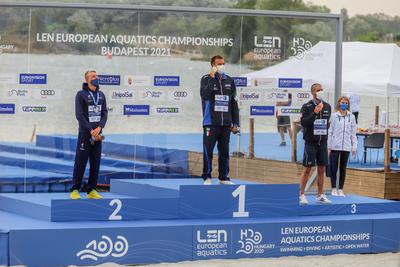 LEN European Aquatics Championships / SWIM-OPEN WATER-MEN-5KM-stock-foto
