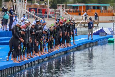 LEN European Aquatics Championships / SWIM-OPEN WATER-MEN-5KM-stock-foto