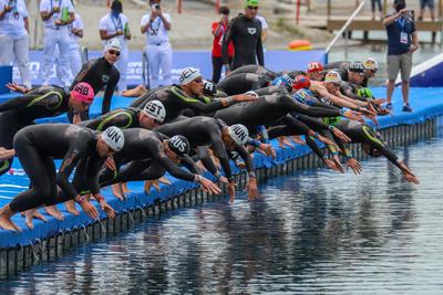 LEN European Aquatics Championships / SWIM-OPEN WATER-MEN-5KM-stock-foto