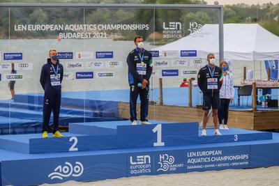 LEN European Aquatics Championships / SWIM-OPEN WATER-MEN-5KM-stock-foto