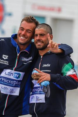 LEN European Aquatics Championships / SWIM-OPEN WATER-MEN-5KM-stock-foto