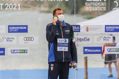LEN European Aquatics Championships / SWIM-OPEN WATER-MEN-5KM-stock-foto