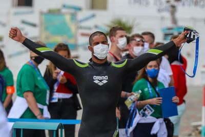 LEN European Aquatics Championships / SWIM-OPEN WATER-MEN-5KM-stock-photo